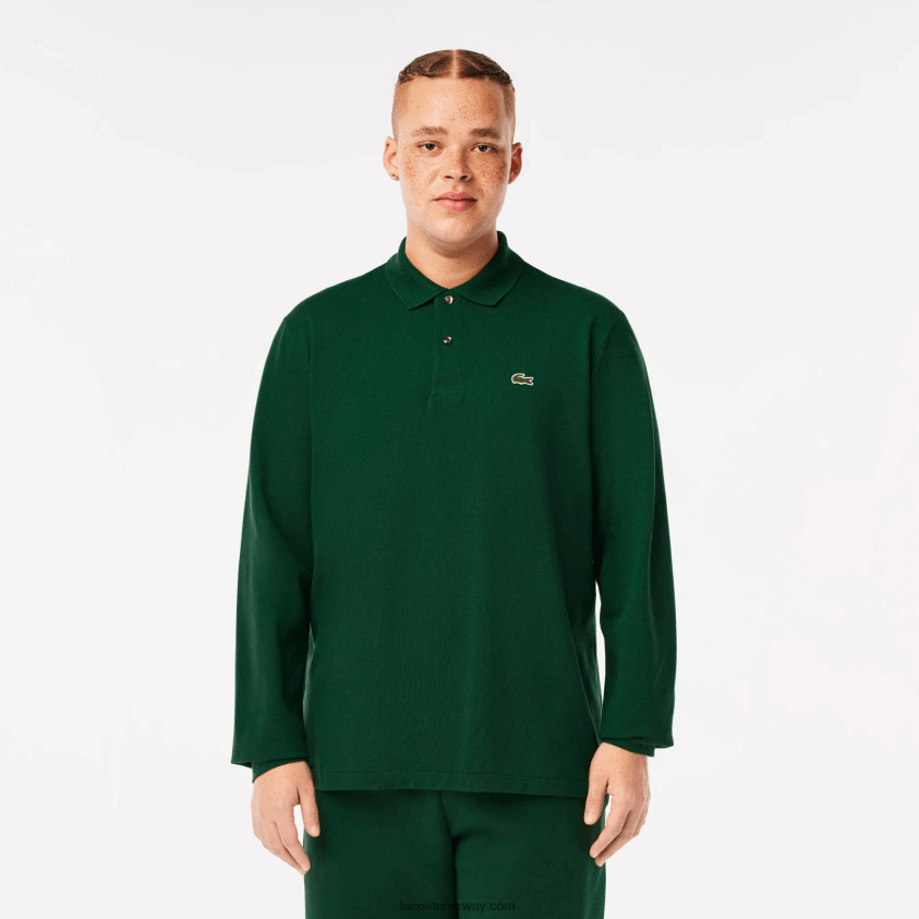 Lacoste original l.12.12 langermet polo 4J4X0T746 grønn 132 menn