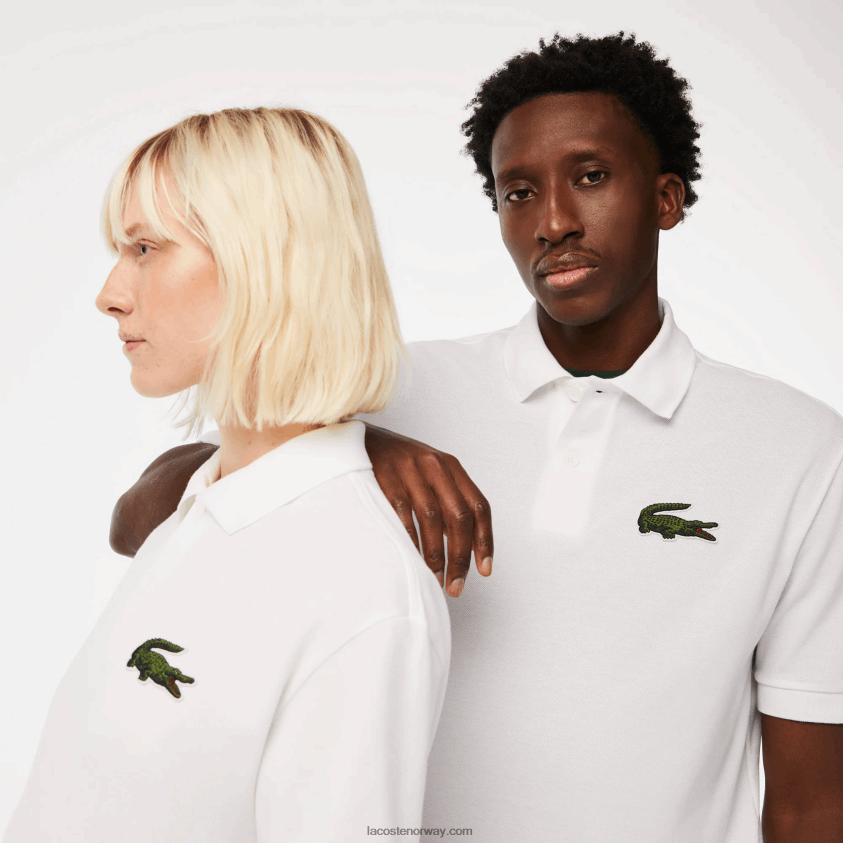 Lacoste original l.12.12 loose fit polo 4J4X0T231 hvit 001 menn