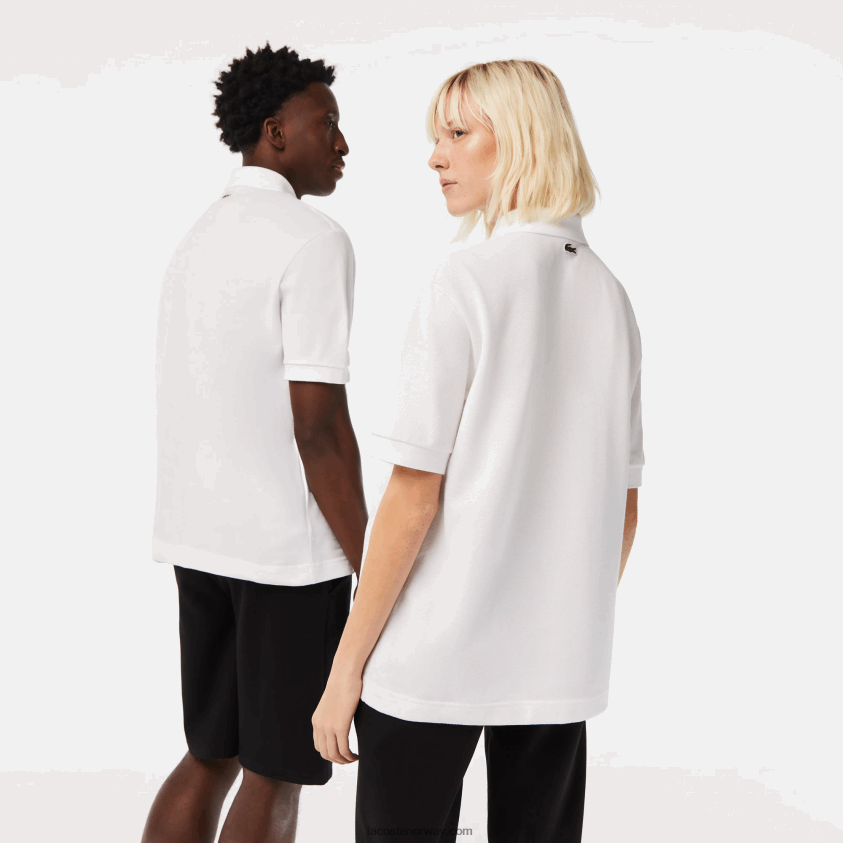 Lacoste original l.12.12 loose fit polo 4J4X0T231 hvit 001 menn