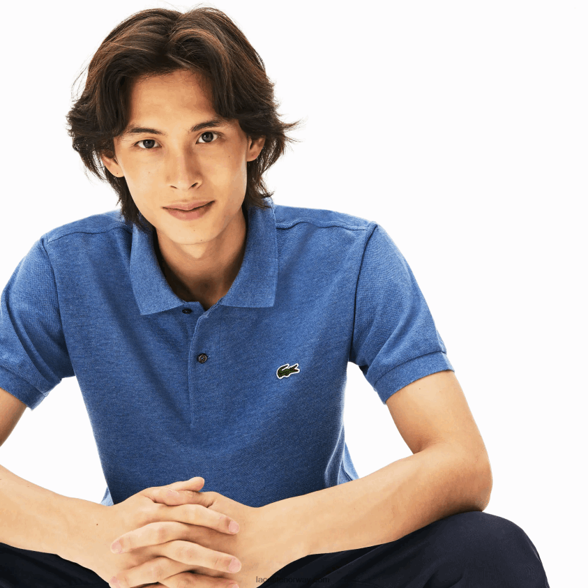 Lacoste original l.12.12 lyngpolo 4J4X0T865 blå kine 5ch menn
