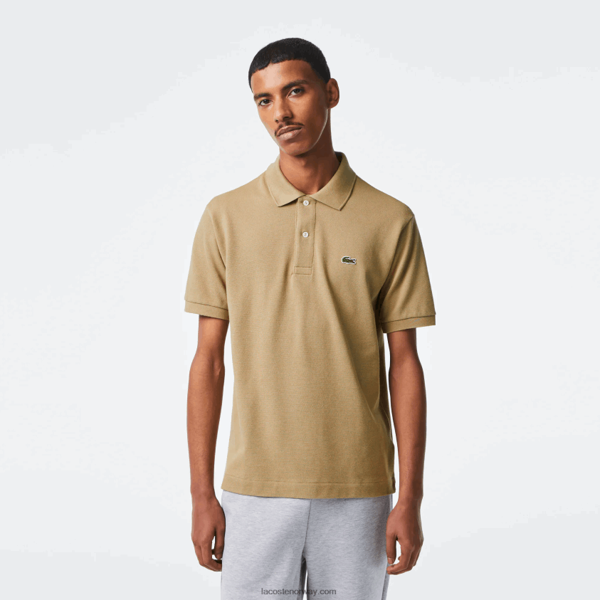 Lacoste original l.12.12 polo 4J4X0T150 beige cb8 menn