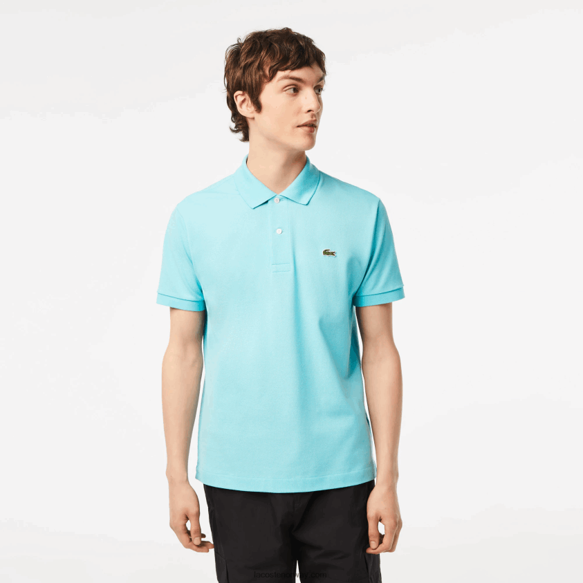 Lacoste original l.12.12 polo 4J4X0T155 turkis bvg menn