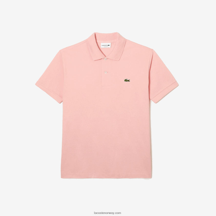 Lacoste original l.12.12 polo 4J4X0T195 rosa kf9 menn