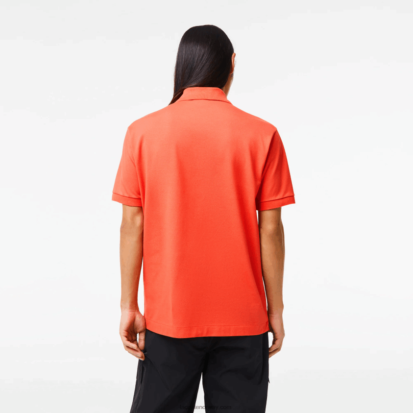 Lacoste original l.12.12 polo 4J4X0T221 oransje 02k menn