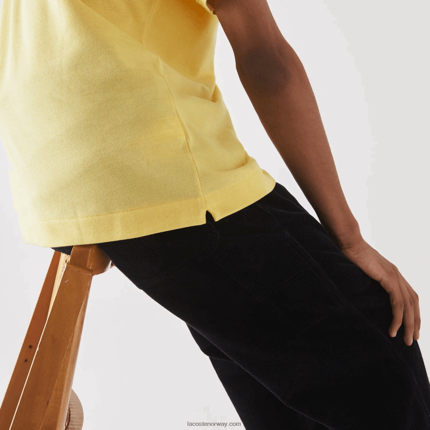 Lacoste original l.12.12 polo 4J4X0T241 gul 107 menn