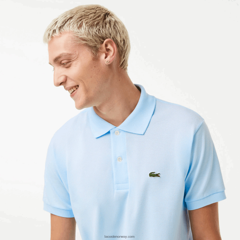 Lacoste original l.12.12 polo 4J4X0T61 lyseblå t01 menn
