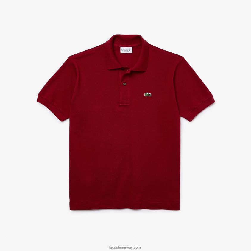 Lacoste original l.12.12 polo 4J4X0T656 bordeaux 476 menn