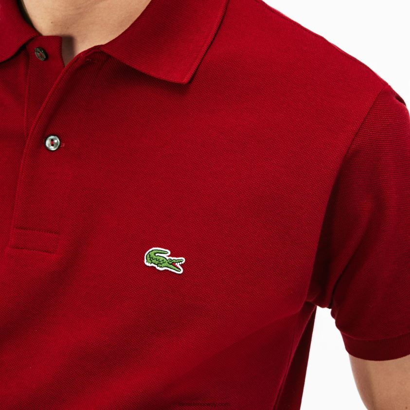 Lacoste original l.12.12 polo 4J4X0T656 bordeaux 476 menn