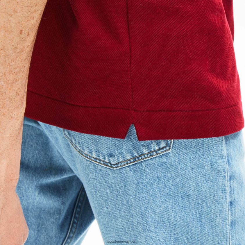 Lacoste original l.12.12 polo 4J4X0T656 bordeaux 476 menn