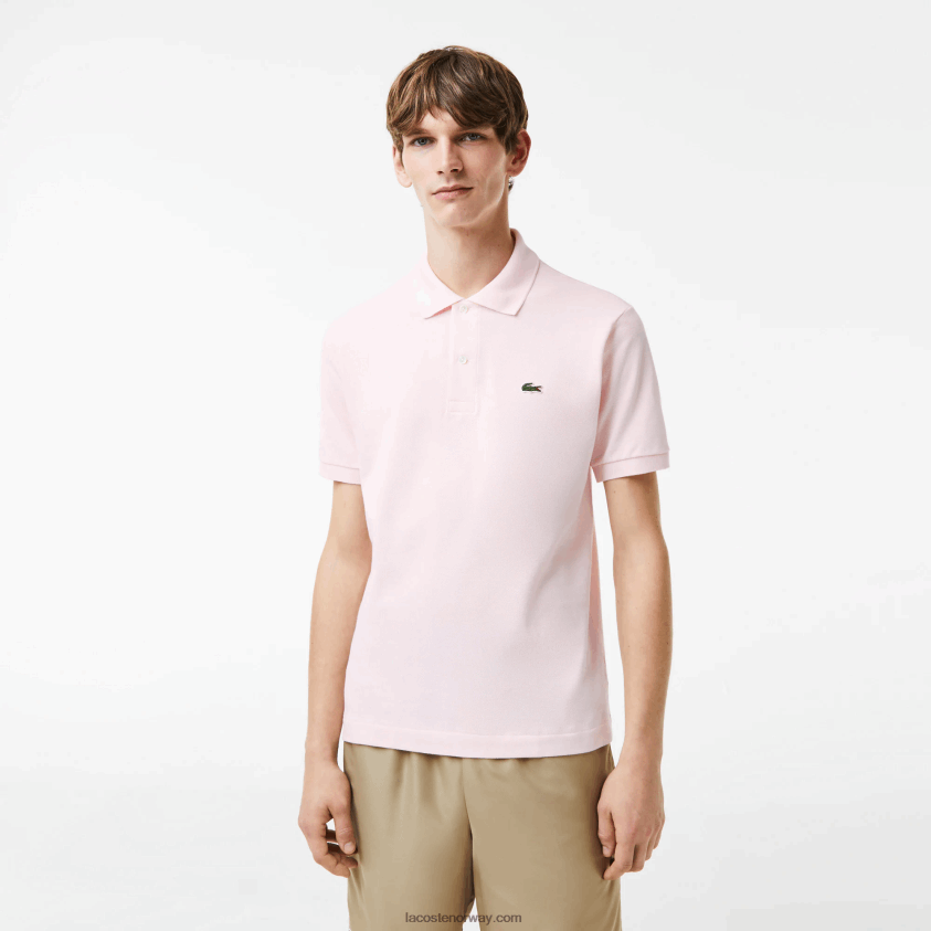 Lacoste original l.12.12 polo 4J4X0T703 lys rosa t03 menn