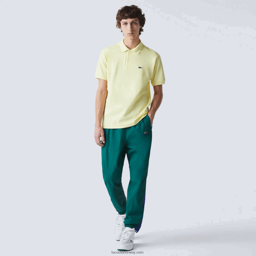 Lacoste original l.12.12 polo 4J4X0T809 gul 2bs menn