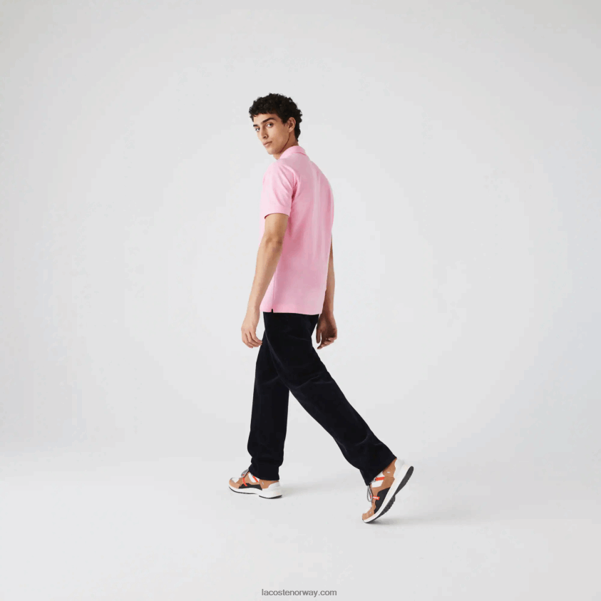 Lacoste original l.12.12 polo 4J4X0T851 rosa 6us menn
