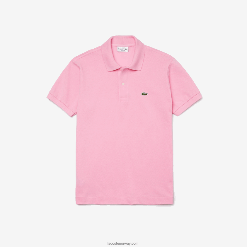 Lacoste original l.12.12 polo 4J4X0T851 rosa 6us menn