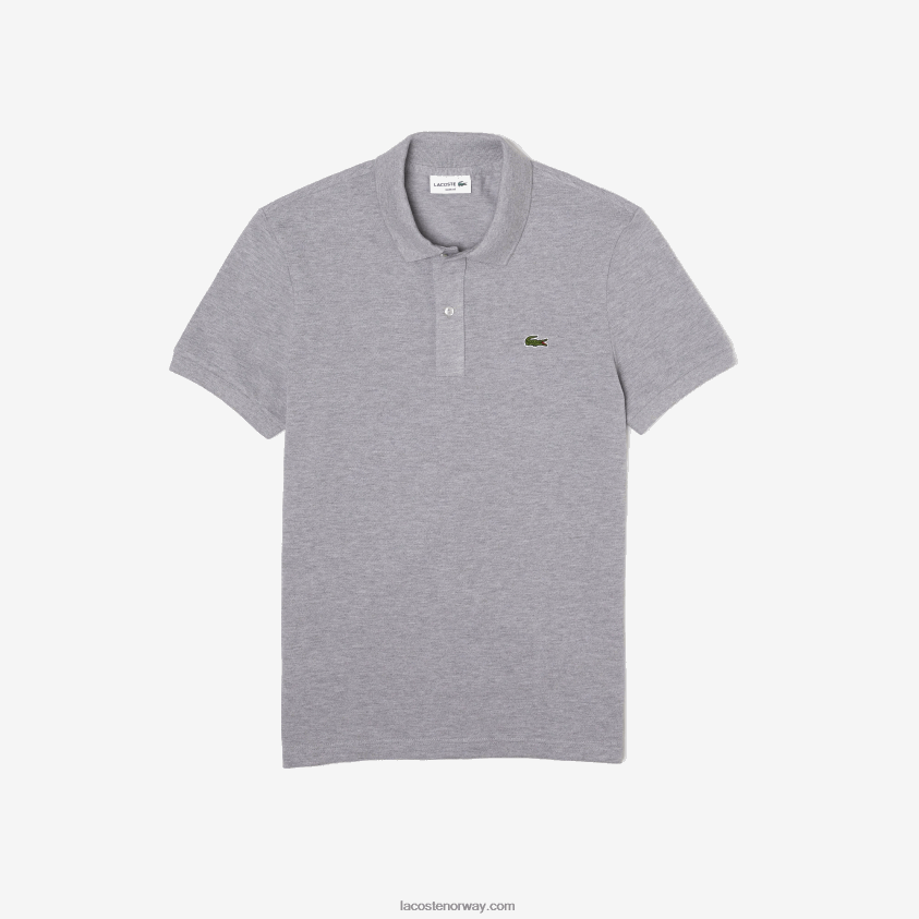 Lacoste original l.12.12 slim fit polo 4J4X0T1267 grå kine yrd menn