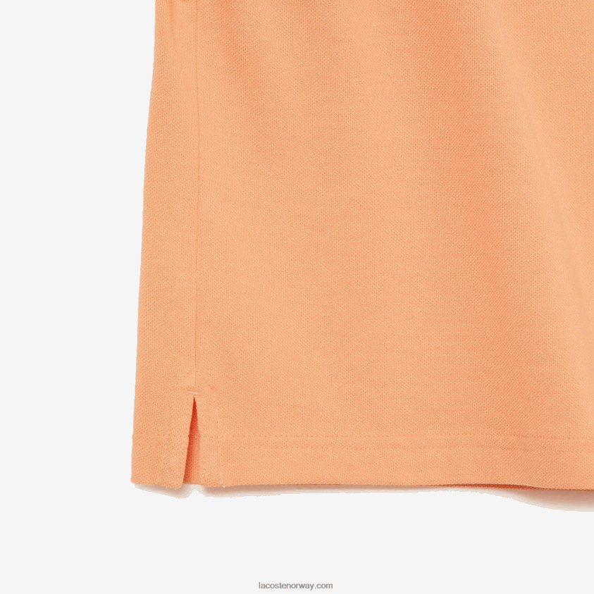 Lacoste original l.12.12 slim fit polo 4J4X0T157 lys oransje heb menn