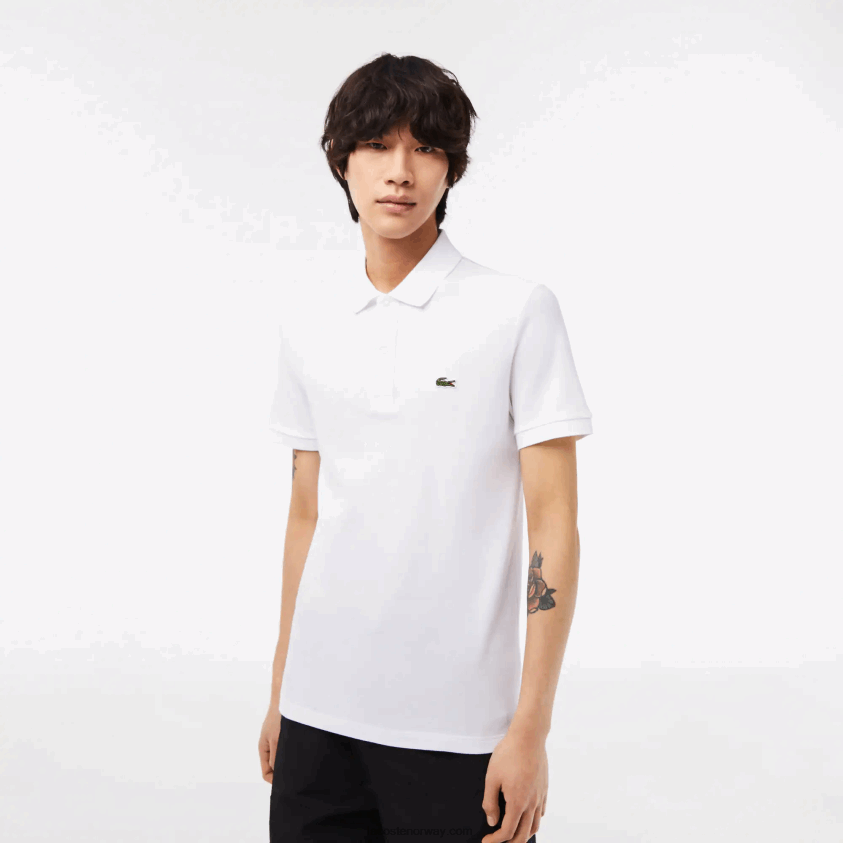 Lacoste original l.12.12 slim fit polo 4J4X0T158 hvit 001 menn