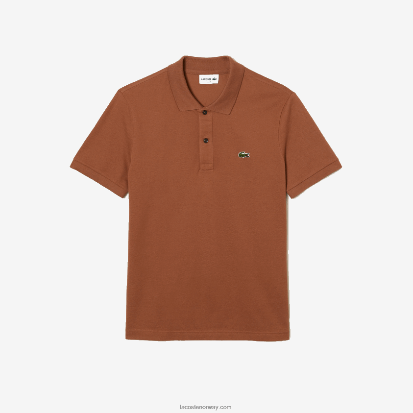 Lacoste original l.12.12 slim fit polo 4J4X0T219 lys brun lfa menn