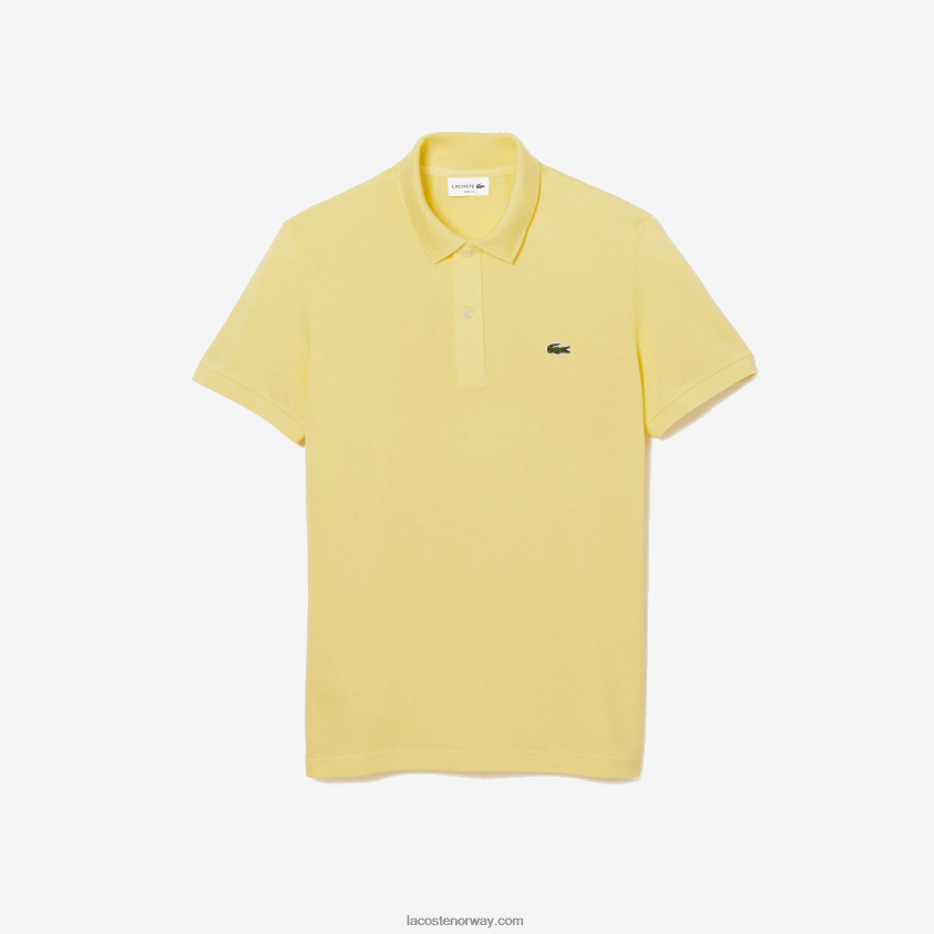 Lacoste original l.12.12 slim fit polo 4J4X0T220 gul 107 menn
