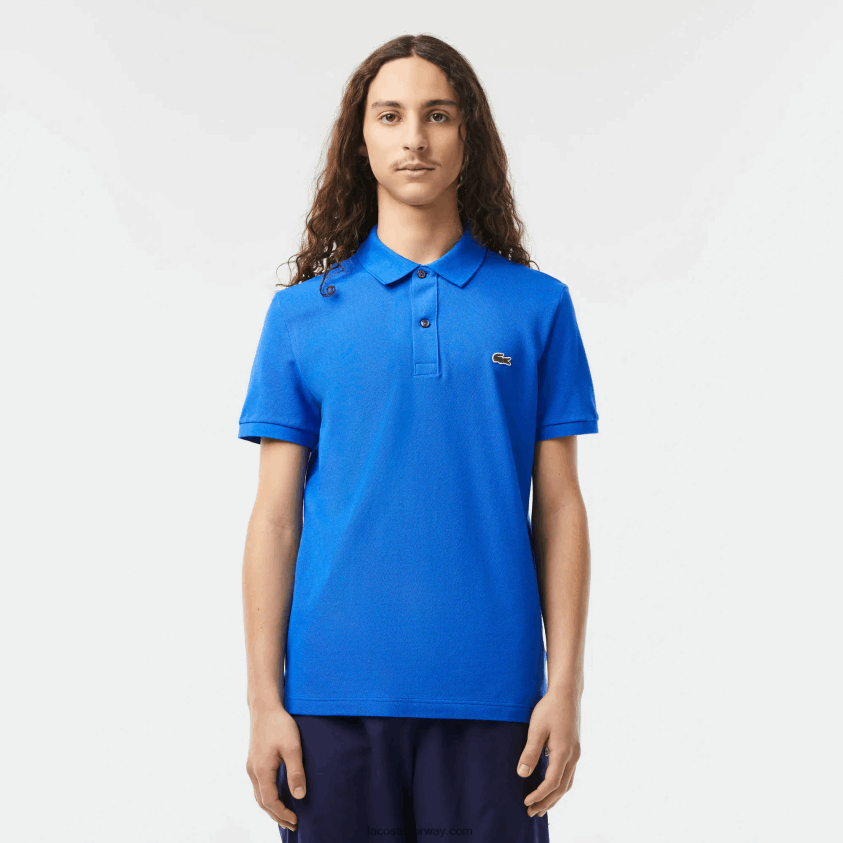 Lacoste original l.12.12 slim fit polo 4J4X0T242 blå kxb menn
