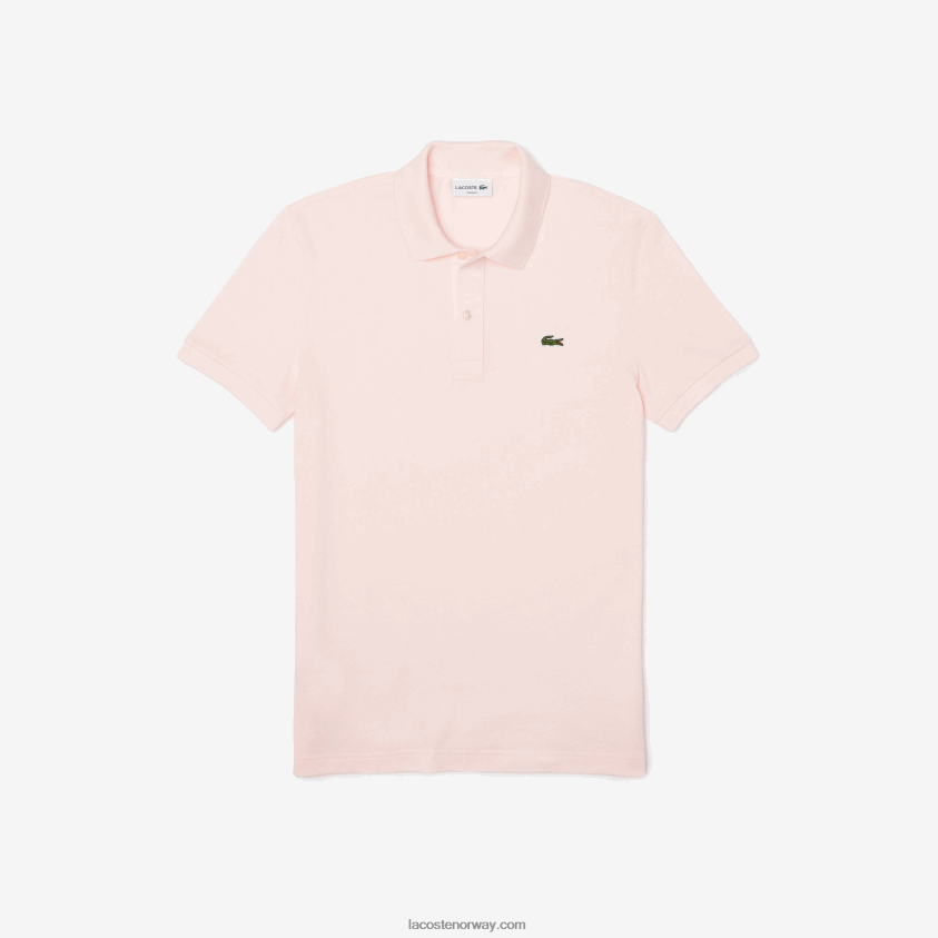 Lacoste original l.12.12 slim fit polo 4J4X0T740 lys rosa t03 menn
