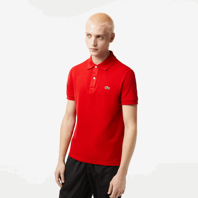 Lacoste original l.12.12 slim fit polo 4J4X0T752 rød 240 menn