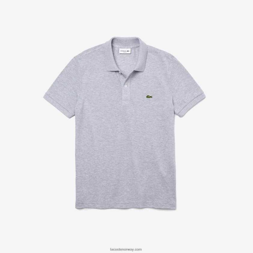 Lacoste original l.12.12 slim fit polo 4J4X0T766 grå kine cca menn