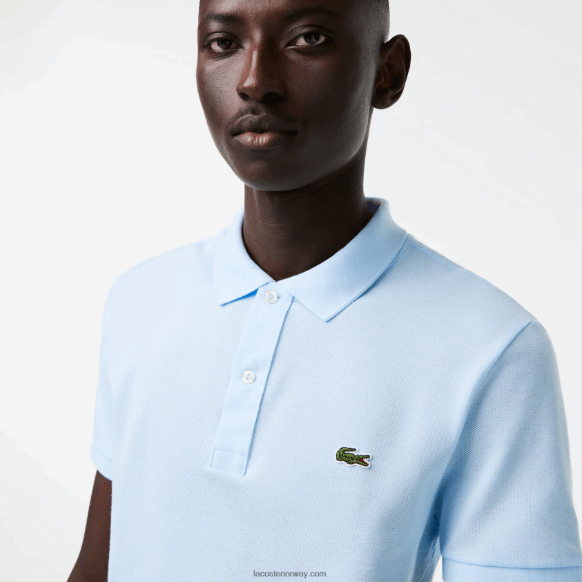 Lacoste original l.12.12 slim fit polo 4J4X0T806 lyseblå t01 menn