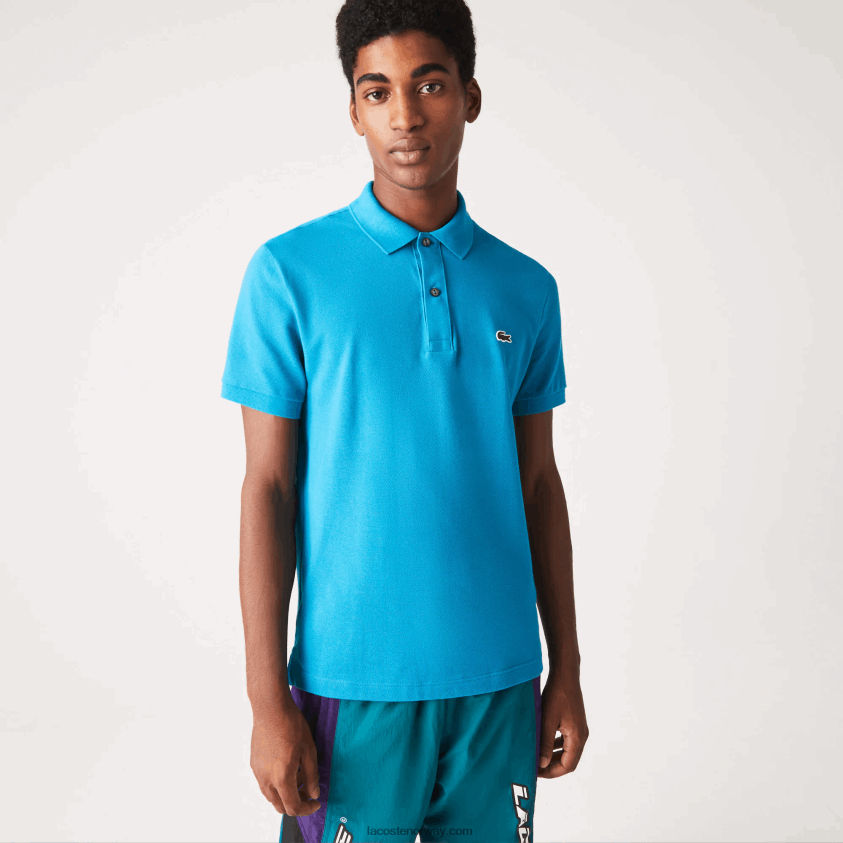 Lacoste original l.12.12 slim fit polo 4J4X0T837 blå gh9 menn