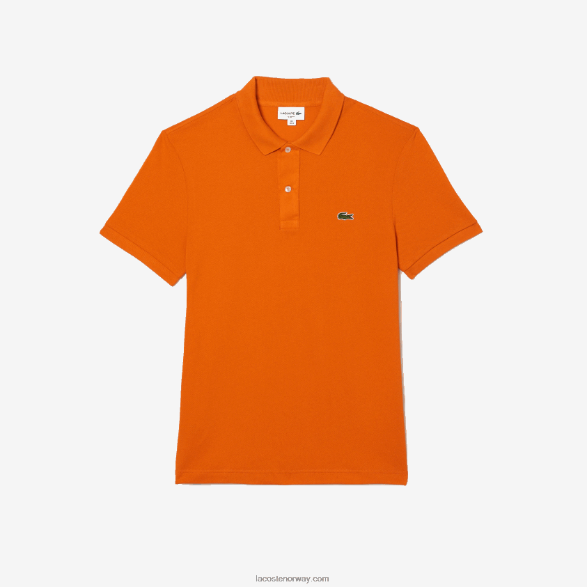 Lacoste original l.12.12 slim fit polo 4J4X0T876 oransje z4d menn