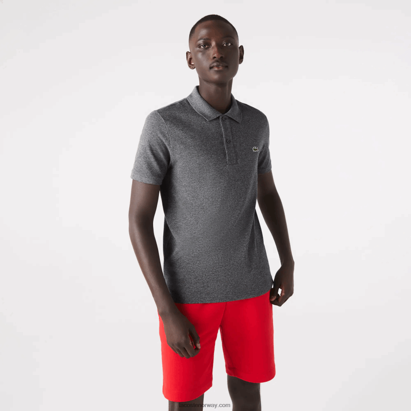 Lacoste original l.12.12 slim fit polo 4J4X0T937 grå kine e8g menn
