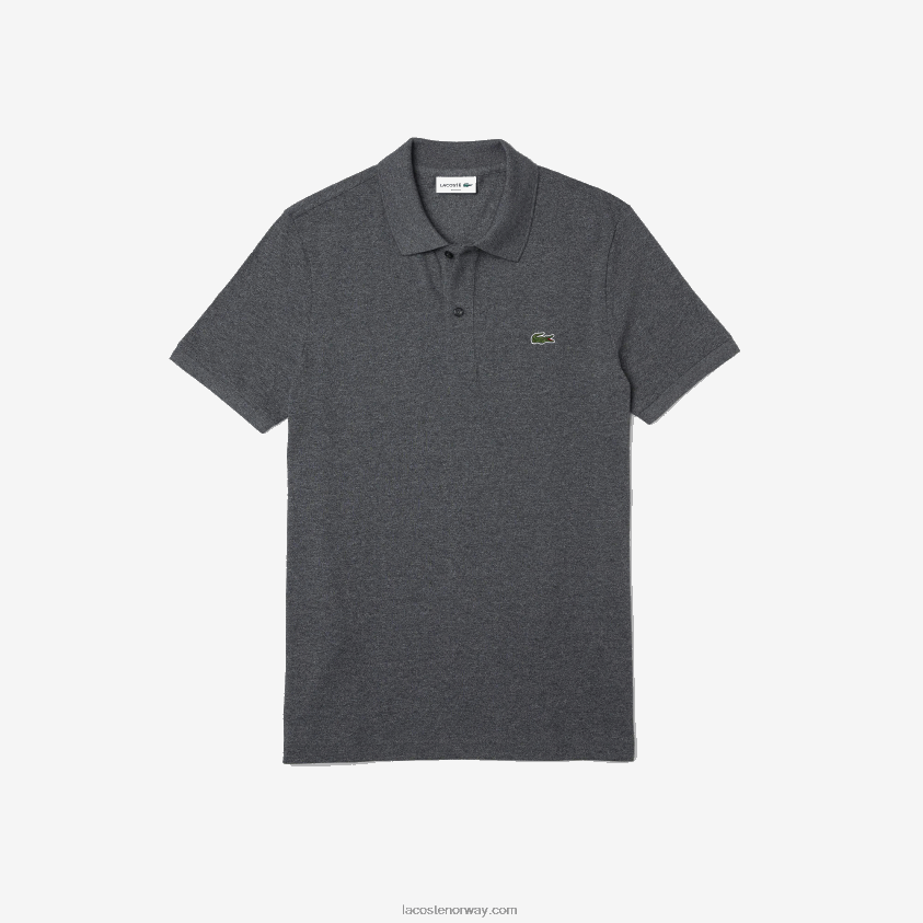 Lacoste original l.12.12 slim fit polo 4J4X0T937 grå kine e8g menn