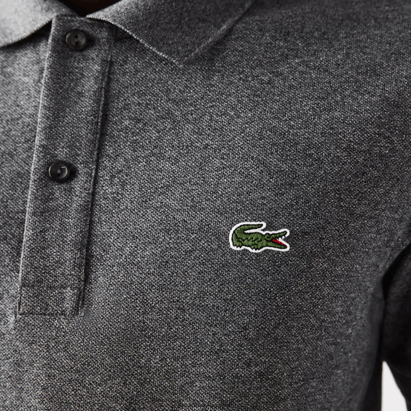 Lacoste original l.12.12 slim fit polo 4J4X0T937 grå kine e8g menn