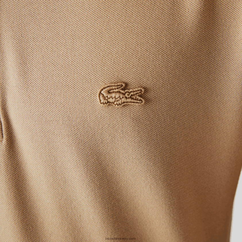 Lacoste smart paris langermet stretch pique polo i bomull 4J4X0T1297 beige 02s menn