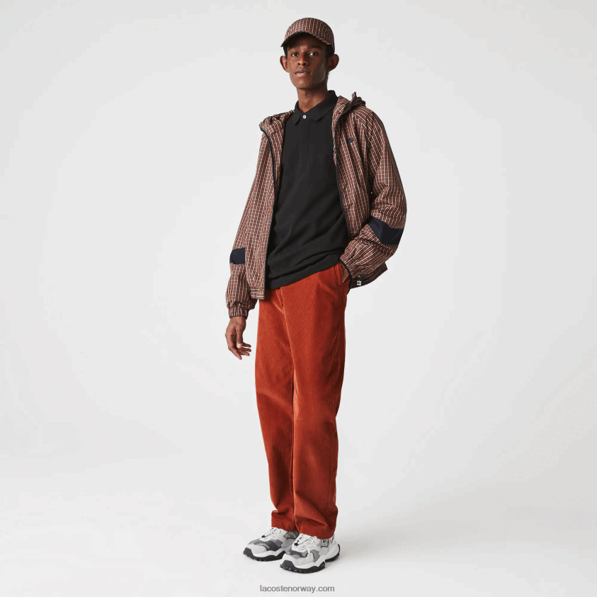 Lacoste smart paris langermet stretch pique polo i bomull 4J4X0T667 svart 031 menn