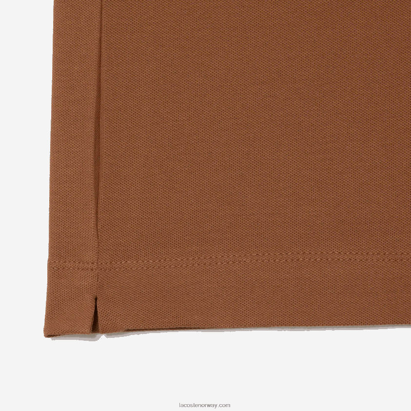 Lacoste smart paris stretch bomull pique polo 4J4X0T117 lys brun lfa menn