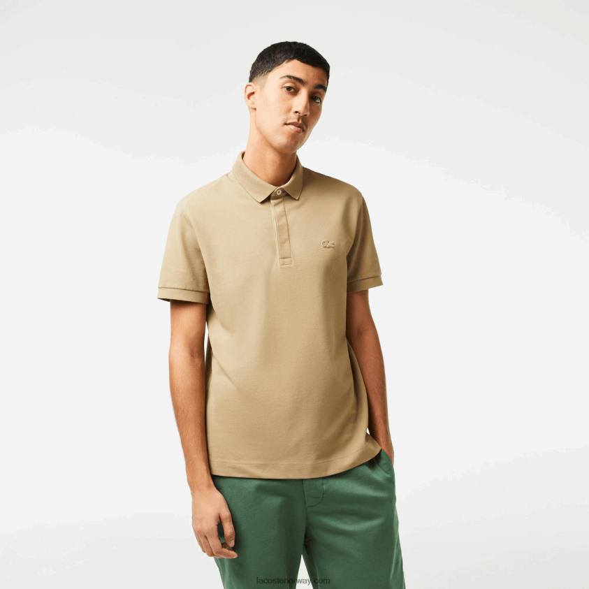 Lacoste smart paris stretch bomull pique polo 4J4X0T124 beige cb8 menn