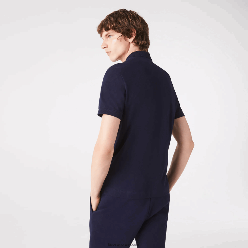 Lacoste smart paris stretch bomull pique polo 4J4X0T611 marineblå 166 menn