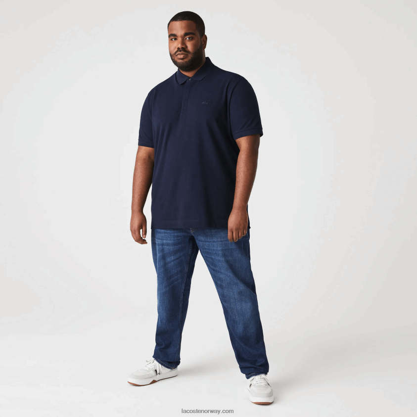 Lacoste smart paris stretch bomull pique polo 4J4X0T611 marineblå 166 menn
