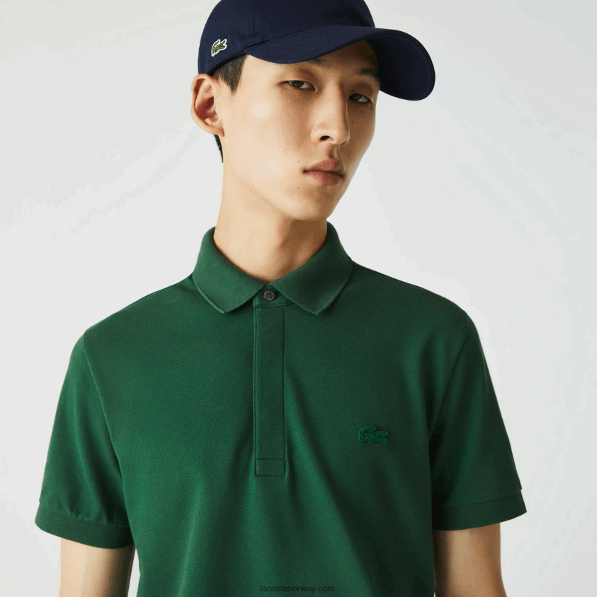 Lacoste smart paris stretch bomull pique polo 4J4X0T658 grønn 132 menn