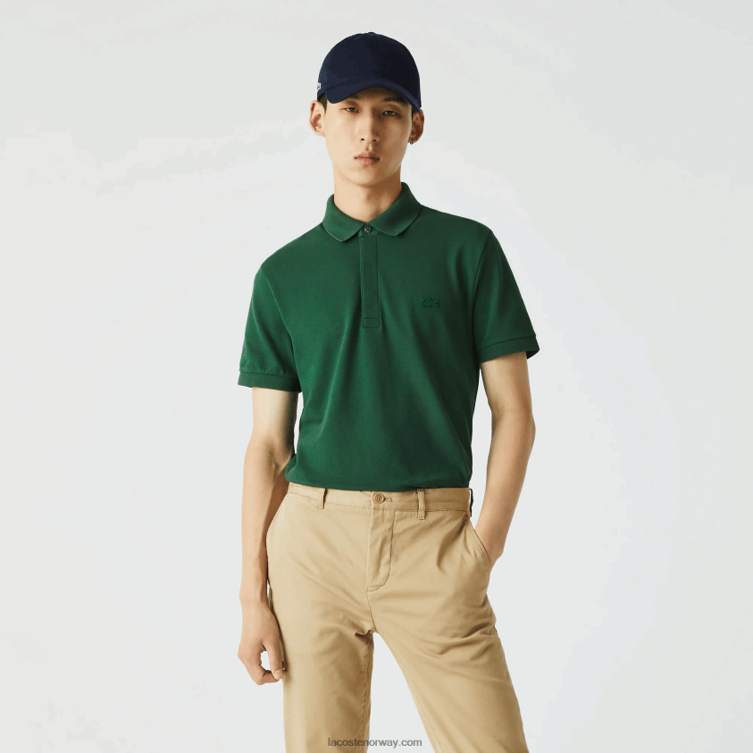 Lacoste smart paris stretch bomull pique polo 4J4X0T658 grønn 132 menn