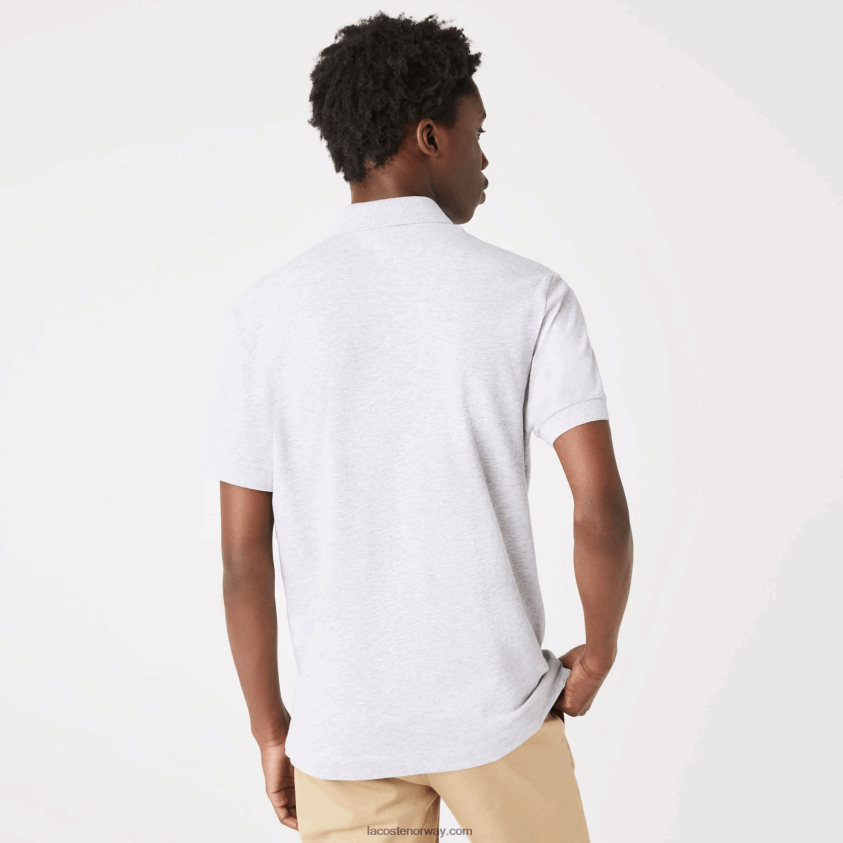 Lacoste smart paris stretch bomull pique polo 4J4X0T659 grå kine cca menn