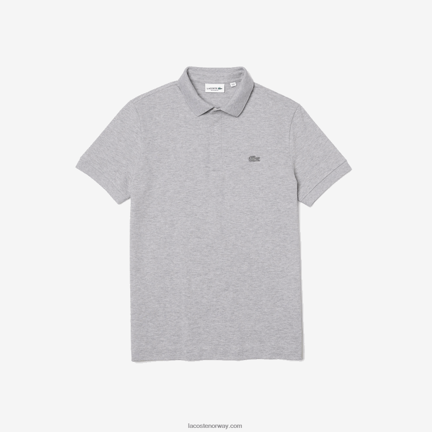 Lacoste smart paris stretch bomull pique polo 4J4X0T659 grå kine cca menn