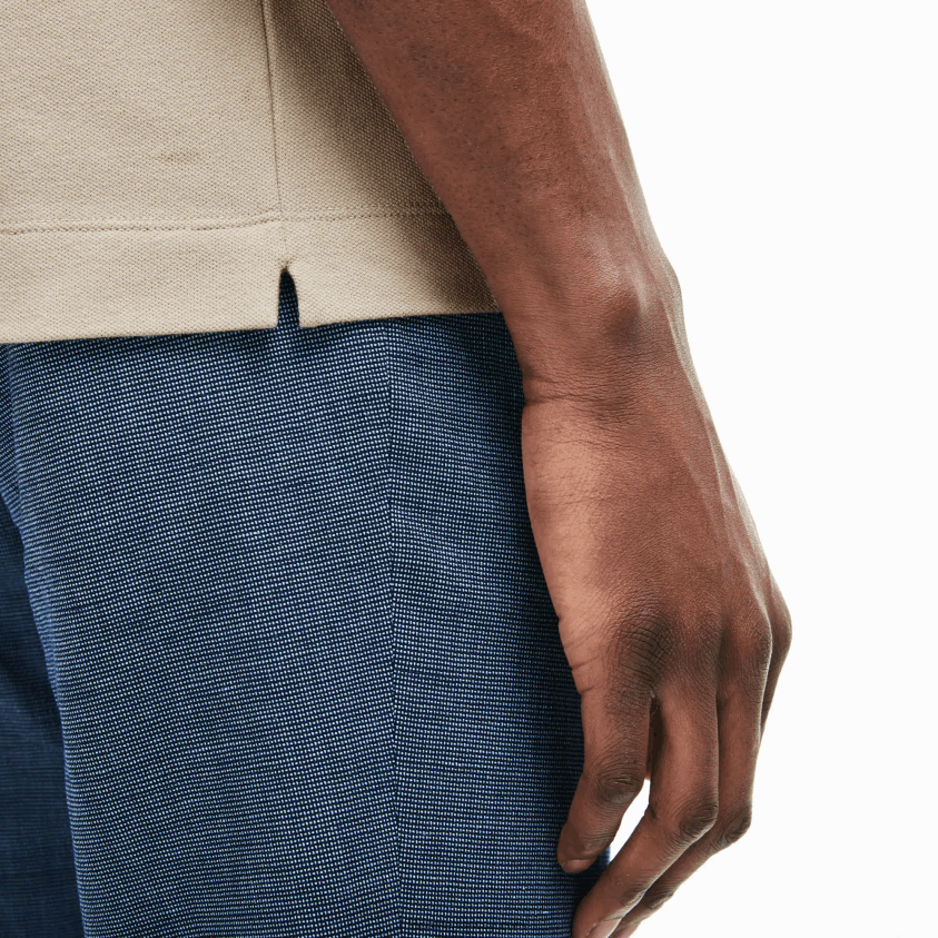 Lacoste smart paris stretch bomull pique polo 4J4X0T79 beige ae0 menn