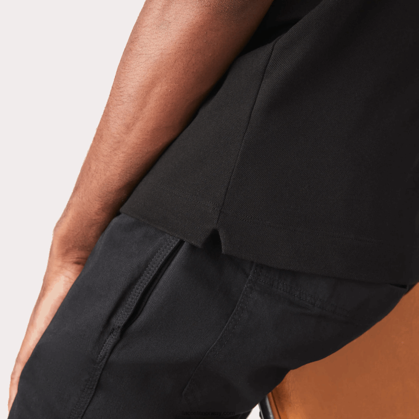Lacoste smart paris stretch bomull pique polo 4J4X0T81 svart 031 menn