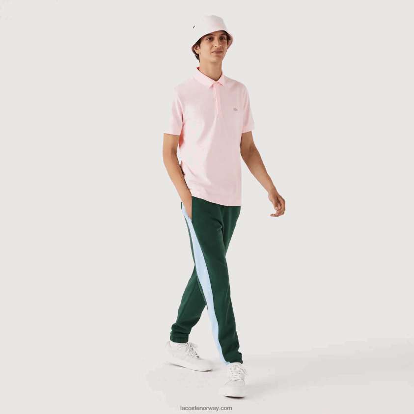 Lacoste smart paris stretch bomull pique polo 4J4X0T835 lys rosa t03 menn