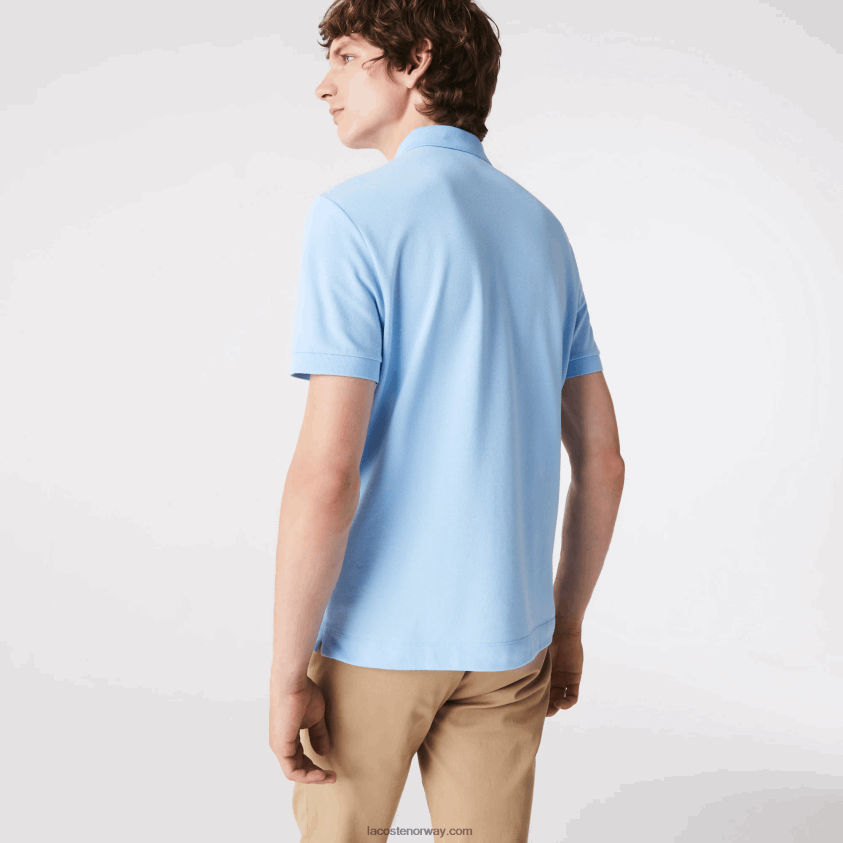 Lacoste smart paris stretch bomull pique polo 4J4X0T857 blå hbp menn