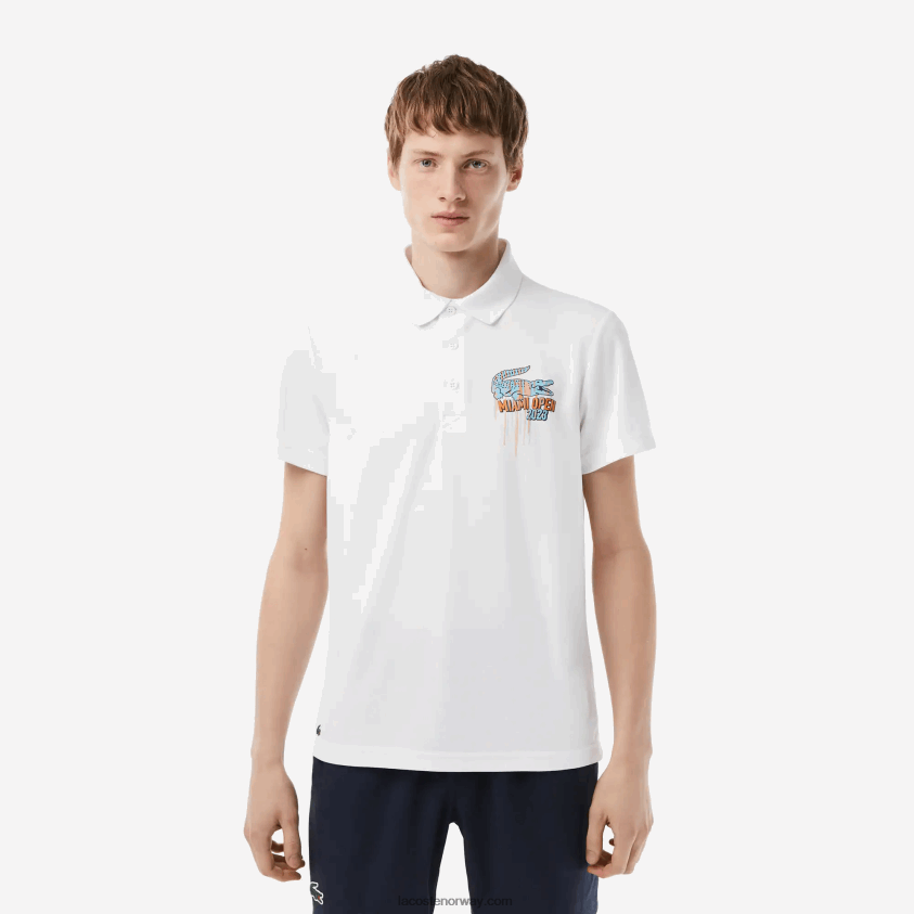 Lacoste sport miami open edition pique polo 4J4X0T205 hvit 001 menn