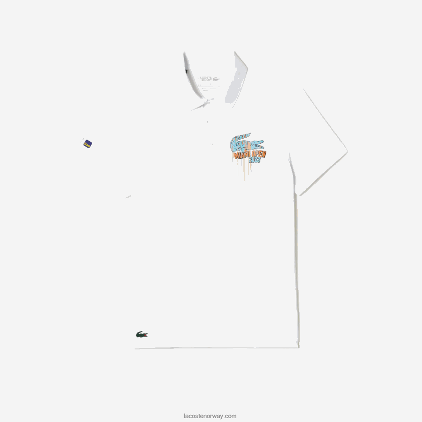 Lacoste sport miami open edition pique polo 4J4X0T205 hvit 001 menn