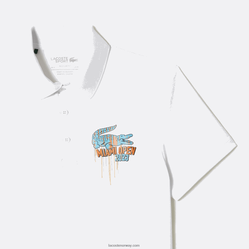 Lacoste sport miami open edition pique polo 4J4X0T205 hvit 001 menn