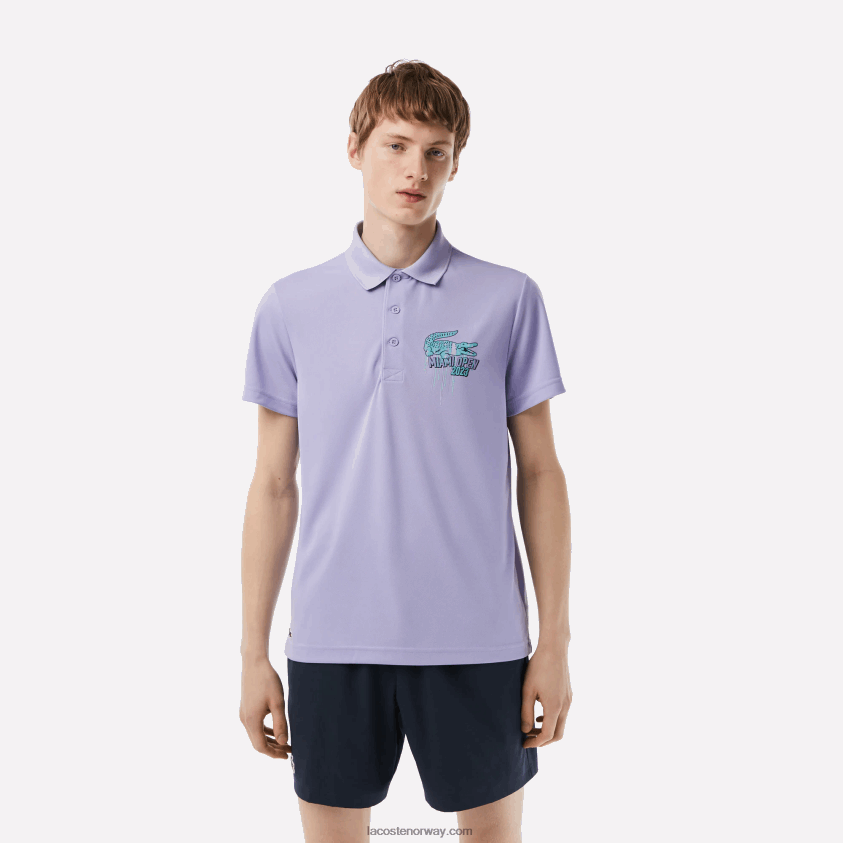 Lacoste sport miami open edition pique polo 4J4X0T207 lilla 3k0 menn